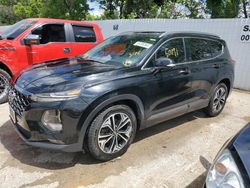 Hyundai Santa fe Limited salvage cars for sale: 2020 Hyundai Santa FE Limited