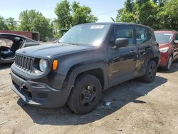 Jeep salvage cars for sale: 2017 Jeep Renegade Sport