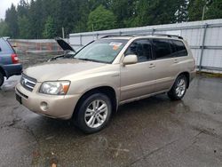 Salvage cars for sale from Copart Arlington, WA: 2007 Toyota Highlander Hybrid