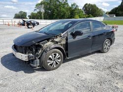 Salvage cars for sale from Copart Gastonia, NC: 2015 Honda Civic LX