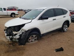 Salvage cars for sale at Amarillo, TX auction: 2015 Honda CR-V LX