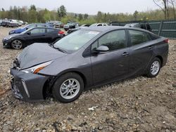 Salvage cars for sale at Candia, NH auction: 2022 Toyota Prius LE