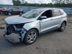 Salvage cars for sale at Harleyville, SC auction: 2018 Ford Edge Titanium