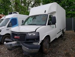 Salvage trucks for sale at New Britain, CT auction: 2021 GMC Savana Cutaway G3500