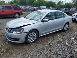 Volkswagen Passat S salvage cars for sale: 2014 Volkswagen Passat S