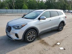 Salvage cars for sale at Greenwell Springs, LA auction: 2017 Hyundai Santa FE SE