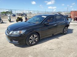 Salvage cars for sale at Homestead, FL auction: 2015 Honda Accord LX