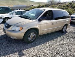 Salvage cars for sale at Reno, NV auction: 2001 Chrysler Town & Country Limited
