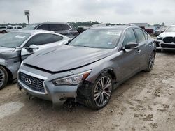 Salvage cars for sale from Copart Houston, TX: 2021 Infiniti Q50 Sensory