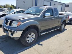 Salvage trucks for sale at Vallejo, CA auction: 2005 Nissan Frontier King Cab LE