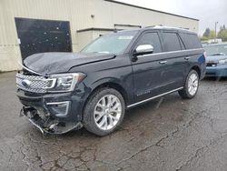 Salvage cars for sale at Woodburn, OR auction: 2018 Ford Expedition Platinum