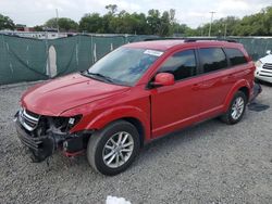 Salvage cars for sale at Riverview, FL auction: 2013 Dodge Journey SXT