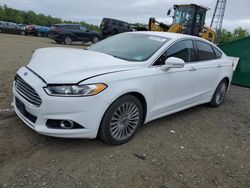 Salvage cars for sale at Windsor, NJ auction: 2014 Ford Fusion Titanium