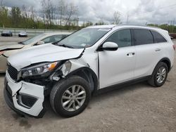 Salvage cars for sale from Copart Leroy, NY: 2016 KIA Sorento LX