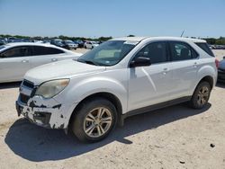 Salvage cars for sale at San Antonio, TX auction: 2015 Chevrolet Equinox LS