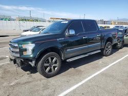 Salvage cars for sale at Van Nuys, CA auction: 2016 Ford F150 Supercrew