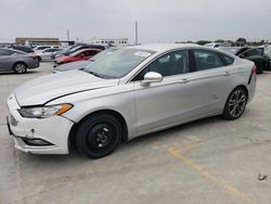 Salvage cars for sale from Copart Grand Prairie, TX: 2017 Ford Fusion Titanium