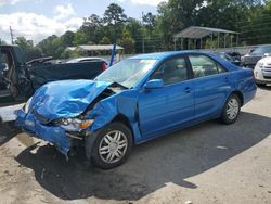 Salvage cars for sale at Savannah, GA auction: 2002 Toyota Camry LE