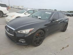 Salvage cars for sale at Grand Prairie, TX auction: 2017 Infiniti Q50 Premium