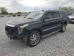 Salvage cars for sale from Copart Barberton, OH: 2015 Cadillac Escalade ESV Luxury