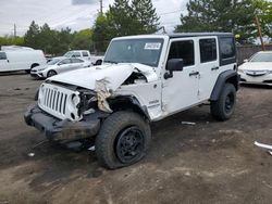 Salvage cars for sale from Copart Denver, CO: 2014 Jeep Wrangler Unlimited Sport