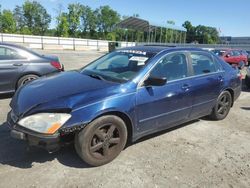 Salvage cars for sale from Copart Spartanburg, SC: 2003 Honda Accord EX