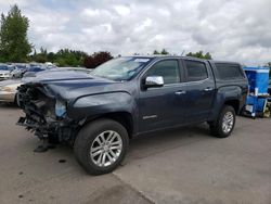 Salvage cars for sale at Woodburn, OR auction: 2016 GMC Canyon SLT