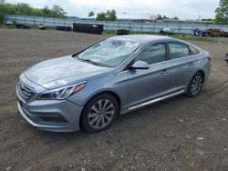 Salvage cars for sale from Copart Columbia Station, OH: 2016 Hyundai Sonata Sport