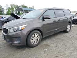 Salvage cars for sale from Copart Spartanburg, SC: 2017 KIA Sedona LX
