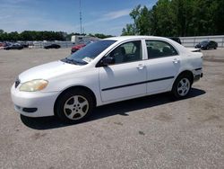 Salvage cars for sale at Dunn, NC auction: 2006 Toyota Corolla CE