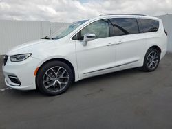 Salvage cars for sale at Miami, FL auction: 2021 Chrysler Pacifica Limited