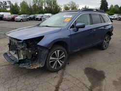 Subaru Outback Vehiculos salvage en venta: 2018 Subaru Outback 2.5I Limited