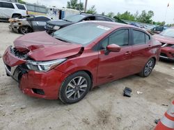 Salvage cars for sale at Pekin, IL auction: 2020 Nissan Versa SV