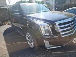 Salvage cars for sale at Hillsborough, NJ auction: 2018 Cadillac Escalade ESV Luxury