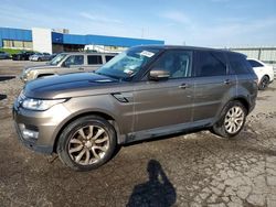 Salvage cars for sale from Copart Woodhaven, MI: 2014 Land Rover Range Rover Sport HSE