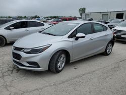 Salvage cars for sale from Copart Kansas City, KS: 2017 Chevrolet Cruze LT