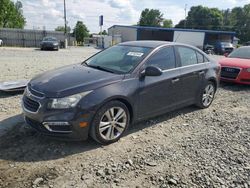 Salvage cars for sale from Copart Mebane, NC: 2015 Chevrolet Cruze LTZ