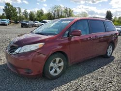 Salvage cars for sale from Copart Portland, OR: 2012 Toyota Sienna LE