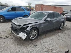 Salvage cars for sale at Hueytown, AL auction: 2020 Infiniti Q50 Pure