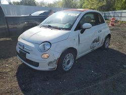 Salvage cars for sale from Copart Windsor, NJ: 2013 Fiat 500 POP