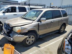 Salvage cars for sale at Vallejo, CA auction: 2005 Honda Pilot EXL