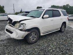 Salvage cars for sale at Mebane, NC auction: 2002 Toyota Sequoia Limited