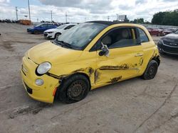 Salvage cars for sale at Oklahoma City, OK auction: 2013 Fiat 500 POP