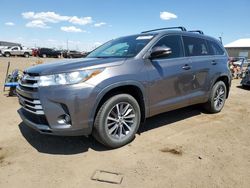 Salvage cars for sale from Copart Brighton, CO: 2017 Toyota Highlander SE