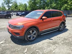 Salvage cars for sale at Waldorf, MD auction: 2018 Volkswagen Tiguan SEL Premium