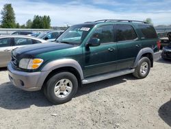Salvage cars for sale from Copart Arlington, WA: 2001 Toyota Sequoia SR5
