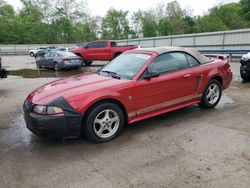 Salvage cars for sale at Ellwood City, PA auction: 2002 Ford Mustang