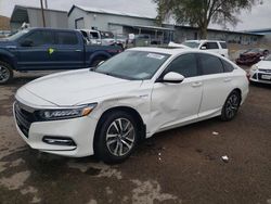 Salvage cars for sale at Albuquerque, NM auction: 2020 Honda Accord Hybrid EX