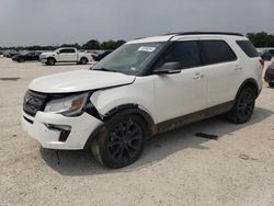 Salvage cars for sale at San Antonio, TX auction: 2019 Ford Explorer XLT