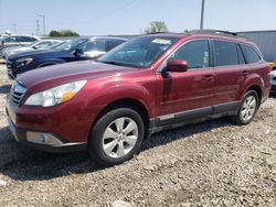 Salvage cars for sale at Franklin, WI auction: 2011 Subaru Outback 2.5I Limited